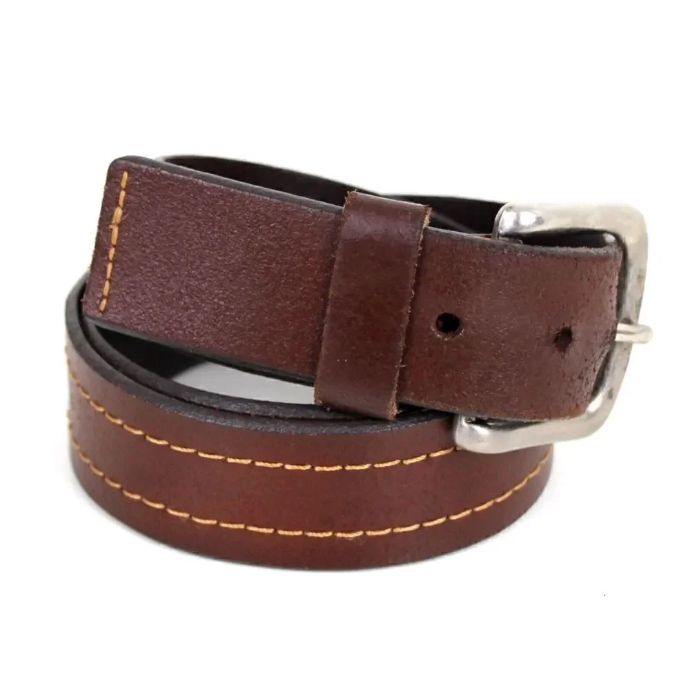 BROWN GENUINE LEATHER 1 3/8